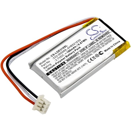 Batterie pour Logitech UE4500 (180 mAh/0.67 Wh, 3.7 V)