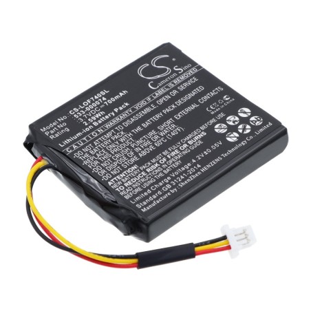 Batterie pour Logitech 533-000074 (700 mAh/2.59 Wh, 3.7 V)