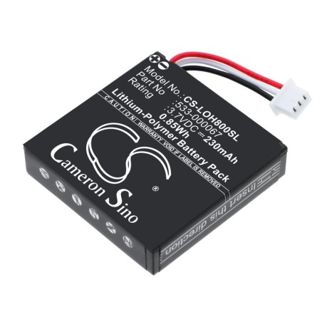 Batterie pour Logitech AHB472625PST (230 mAh/0.85 Wh, 3.7 V)