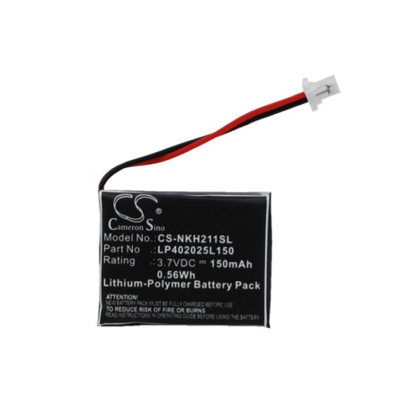 Batterie pour Nokia HS-21W (150 mAh/0.56 Wh, 3.7 V)