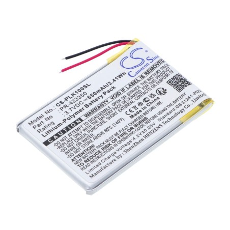 Batterie pour Plantronics K100 (650 mAh/2.41 Wh, 3.7 V)