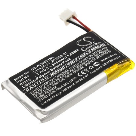 Batterie pour Plantronics Savi 8210 (510 mAh/1.89 Wh, 3.7 V)