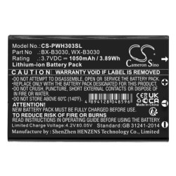 Batterie pour Listen Technologies Receiver Basic (1050 mAh/3.89 Wh, 3.7 V)