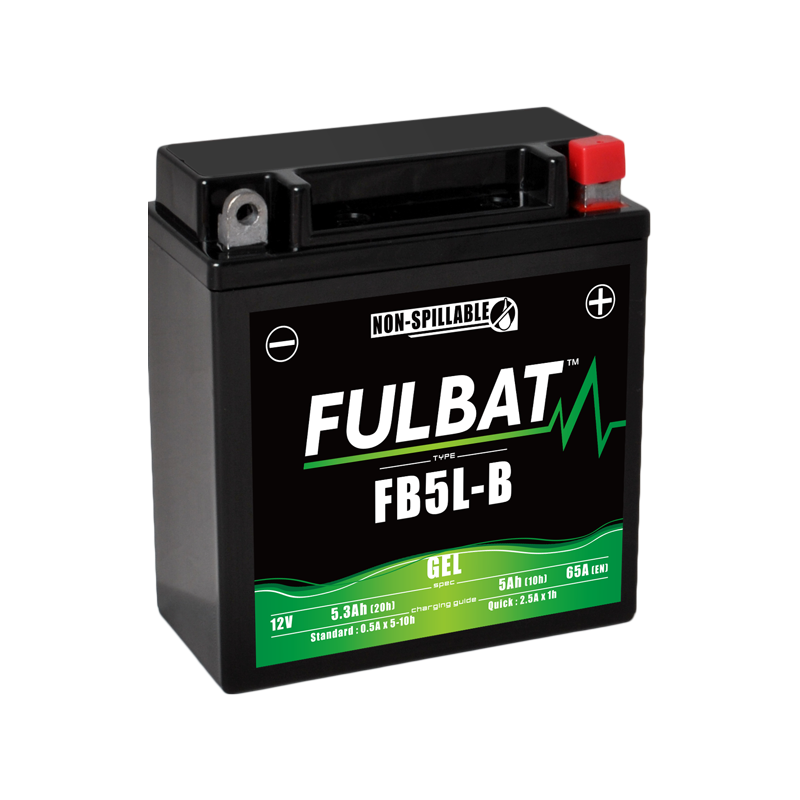 Batterie FULBAT FB5L-B GEL (YB5L)  5,3Ah 65A