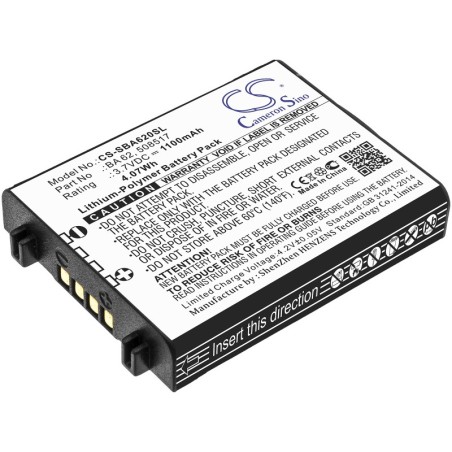 Batterie pour Sennheiser L 6000 (1100 mAh/4.07 Wh, 3.7 V)