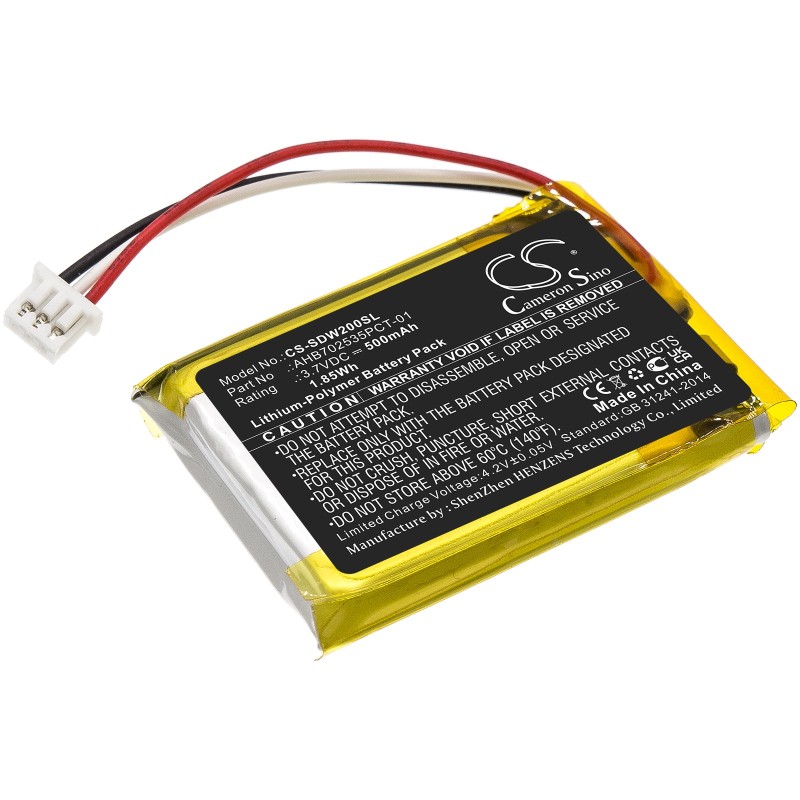Batterie pour Sennheiser Momentum 3 Wireless (500 mAh/1.85 Wh, 3.7 V)