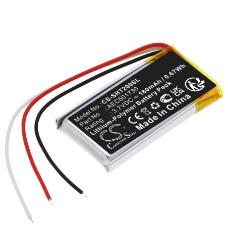 Batterie pour Shure AEC501730 (180 mAh/0.67 Wh, 3.7 V)