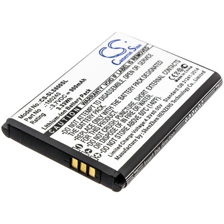 Batterie pour SteelSeries 61298RX (900 mAh/3.33 Wh, 3.7 V)