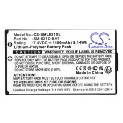 Batterie pour Simolio SM-621D-BAT (1100 mAh/8.14 Wh, 7.4 V)