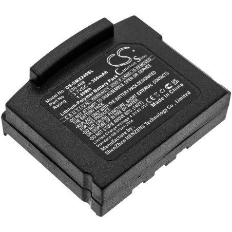 Batterie pour TechniSat STEREOMAN ISI 3 (350 mAh/1.3 Wh, 3.7 V)
