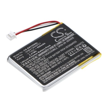 Batterie pour Sennheiser MB 660 (650 mAh/2.41 Wh, 3.7 V)