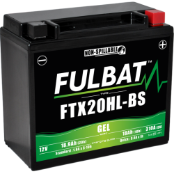 Batterie FULBAT FTX20HL-BS GEL (YTX20HL) 18,9Ah 310A