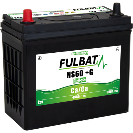 batterie FULBAT NS60 (+G) Calcium 45Ah 350A