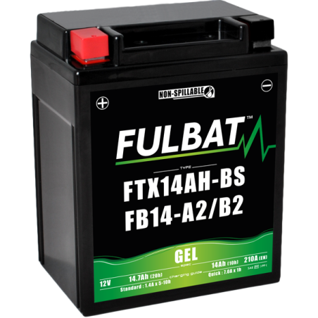 Batterie FTX14AH-BS/FB14-A2/B2 GEL pour YAMAHA 350cc YFM35XY (2009-)