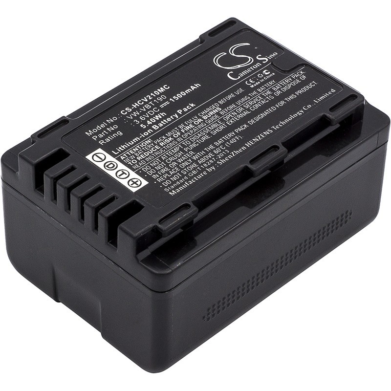 Batterie pour Panasonic HC-770EB (1500 mAh/5.4 Wh, 3.6 V)