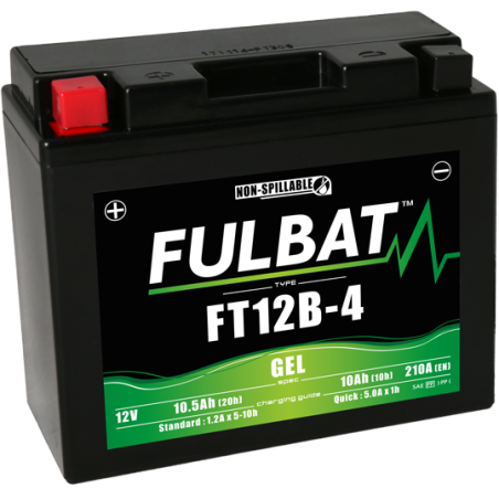 Batterie FT12B-4 GEL pour DUCATI 620cc MONSTER DARK 620 (2003-2004)