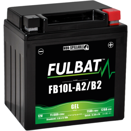 Batterie FB10L-A2/B2 GEL pour GILERA 200cc RUNNER VXR 200 (2002-2004)