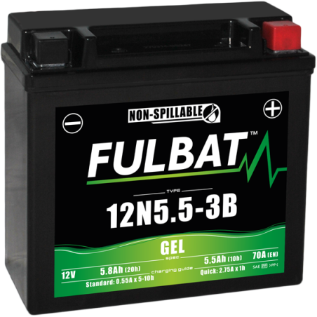 Batterie 12N5.5-3B GEL pour GILERA 200cc T4 200