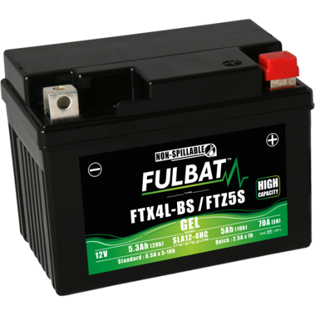 Batterie FTX4L-BS/FTZ5S GEL pour HONDA 50cc SHADOW SRX 50 (1996-1999)