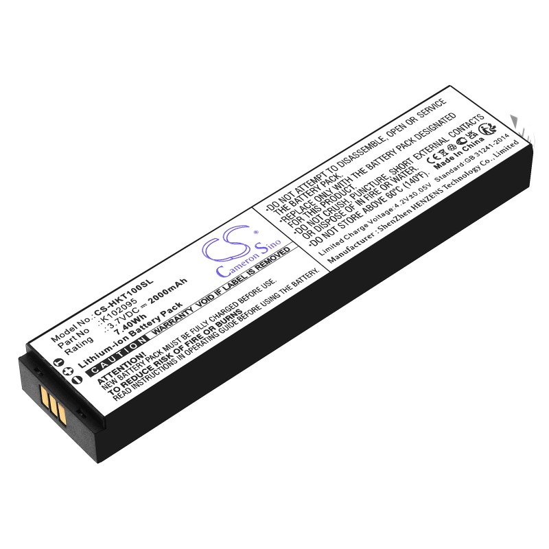 Batterie pour Hook-Eye K102095 (2000 mAh/7.4 Wh, 3.7 V)