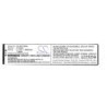 Batterie pour Hook-Eye T01 (2000 mAh/7.4 Wh, 3.7 V)