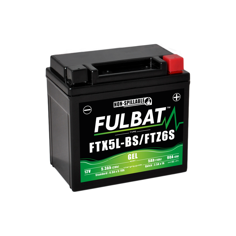 Batterie FTX5L-BS/FTZ6S GEL pour KYMCO 50cc COBRA RACER 50 (2000-2006)