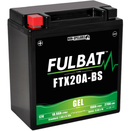 Batterie FTX20A-BS GEL pour MOTO GUZZI 850cc GRISO 850 (2006-2007)