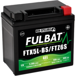 Batterie FTX5L-BS/FTZ6S GEL pour SHERCO 500cc ENDURO FACTORY SEF-R 500 (2019-2021)