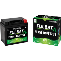 Batterie FTX5L-BS/FTZ6S GEL pour SHERCO 500cc ENDURO FACTORY SEF-R 500 (2019-2021)