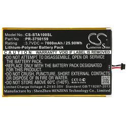 Batterie pour Insignia PR-3750159 (7000 mAh/25.9 Wh, 3.7 V)
