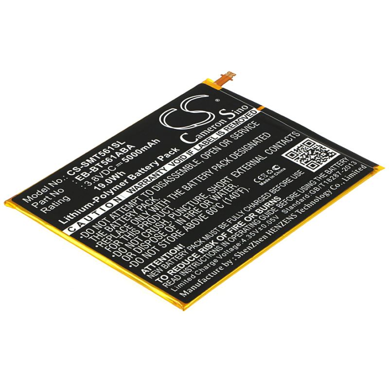 Batterie pour Samsung EB-BT561ABA (5000 mAh/19 Wh, 3.8 V)