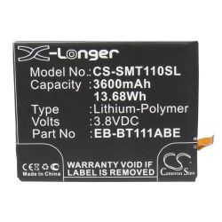 Batterie pour Samsung EB-BT111ABE (3600 mAh/13.68 Wh, 3.8 V)