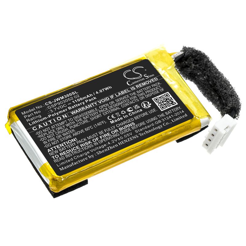 Batterie pour JBL Wind 3S (1100 mAh/4.07 Wh, 3.7 V)