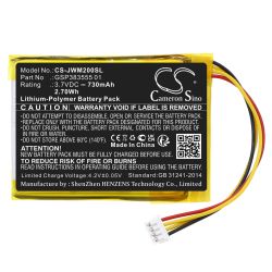 Batterie pour JBL Wind 2 (730 mAh/2.7 Wh, 3.7 V)
