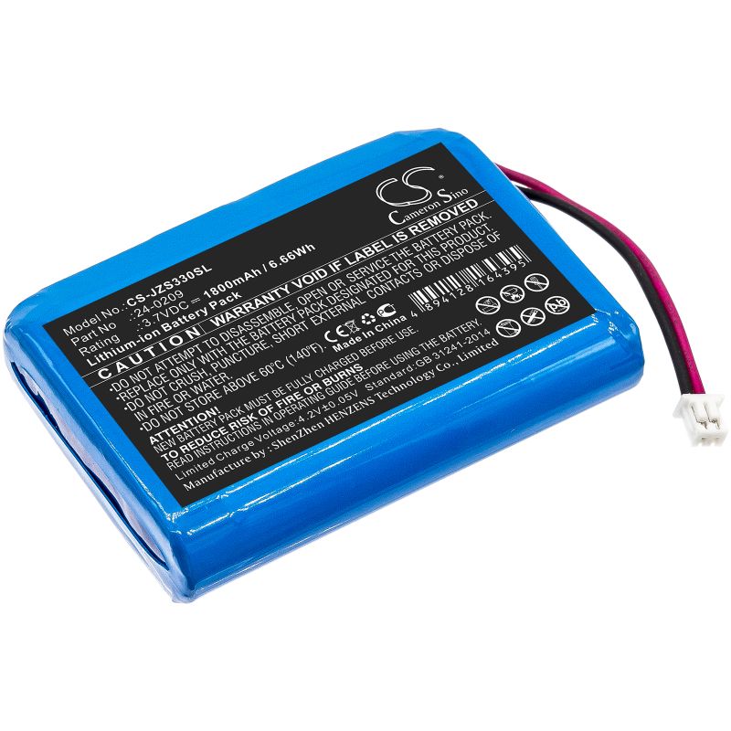 Batterie pour Jandy Zodiac E33 EOS Wireless Remote (1800 mAh/6.66 Wh, 3.7 V)