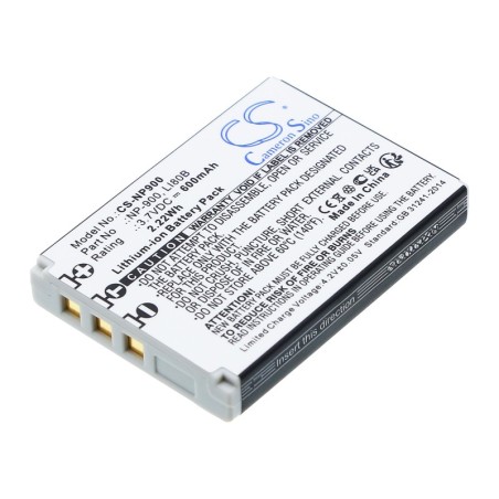Batterie pour Vivitar 02491-0026-00 (600 mAh/2.22 Wh, 3.7 V)