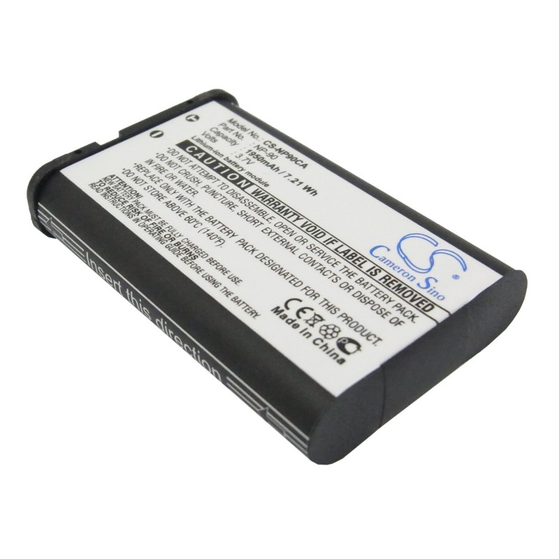 Batterie pour Casio NP-90DBA (1950 mAh/7.22 Wh, 3.7 V)