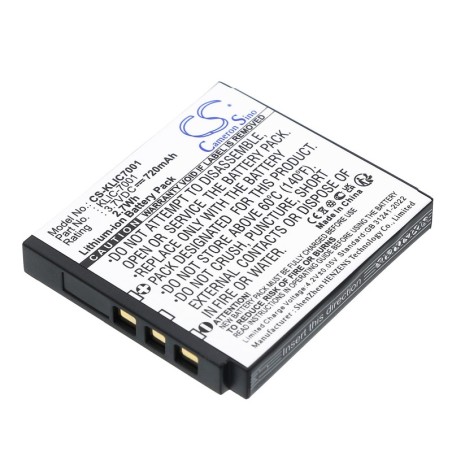 Batterie pour Rollei DA101 (720 mAh/2.66 Wh, 3.7 V)