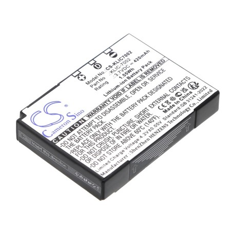 Batterie pour Kodak EasyShare V603 (420 mAh/1.55 Wh, 3.7 V)