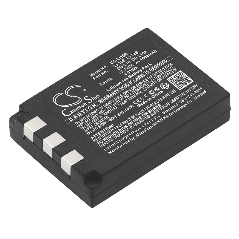 Batterie pour Olympus Stylus 800-25 Digital (1090 mAh/4.03 Wh, 3.7 V)