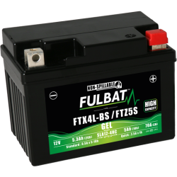 Batterie FULBAT FTX4L-BS (FTZ5S) GEL (High Capacity)  5,3Ah 70A