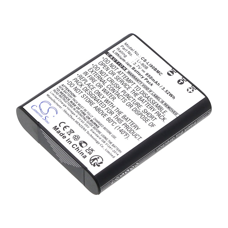 Batterie pour Olympus OM SYSTEM (950 mAh/3.52 Wh, 3.7 V)