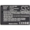 Batterie pour Canon EOS M (650 mAh/4.81 Wh, 7.4 V)