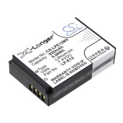 Batterie pour Canon EOS M2 (820 mAh/6.07 Wh, 7.4 V)