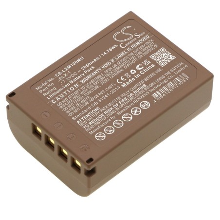 Batterie pour Olympus OM SYSTEM OM-1 (2050 mAh/14.76 Wh, 7.2 V)