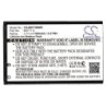 Batterie pour Gemantech GE-M2000 (1100 mAh/4.07 Wh, 3.7 V)