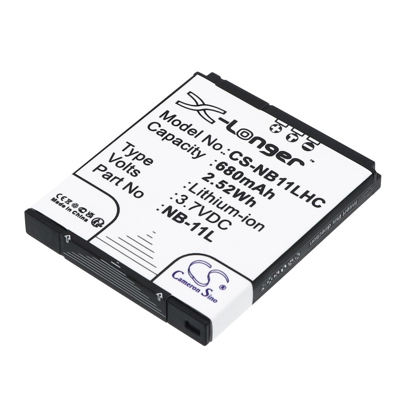 Batterie pour Canon PowerShot A2300 (680 mAh/2.52 Wh, 3.7 V)