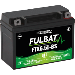 Batterie FULBAT FTX6,5L-BS GEL (YTX6,5L)  6,8Ah 85A