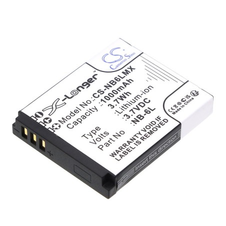 Batterie pour Canon PowerShot SD770 IS (1000 mAh/3.7 Wh, 3.7 V)