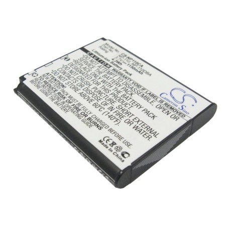 Batterie pour Casio NP-110DBA (1150 mAh/4.26 Wh, 3.7 V)